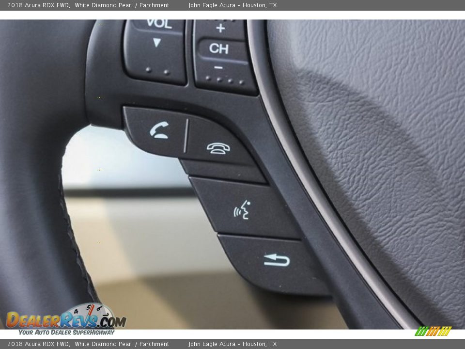 2018 Acura RDX FWD White Diamond Pearl / Parchment Photo #31