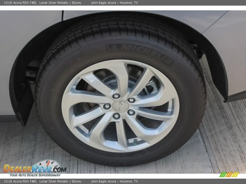 2018 Acura RDX FWD Lunar Silver Metallic / Ebony Photo #10