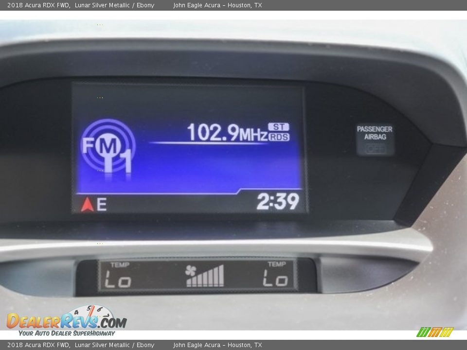 2018 Acura RDX FWD Lunar Silver Metallic / Ebony Photo #29