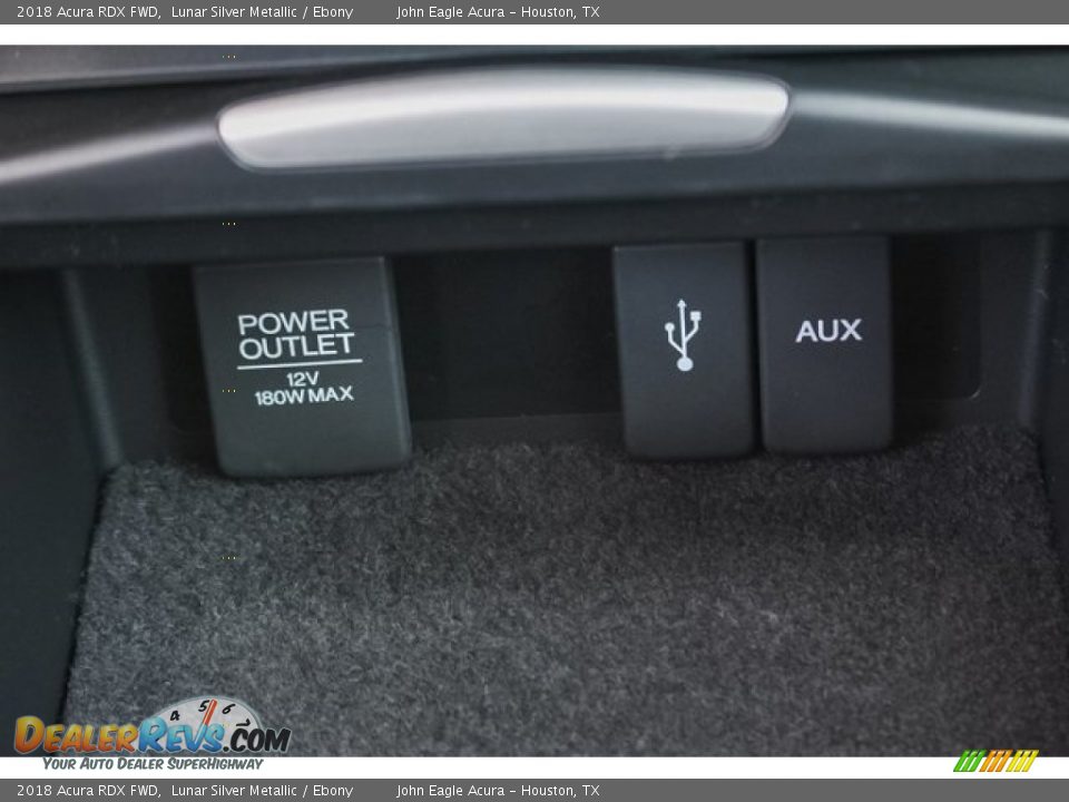 2018 Acura RDX FWD Lunar Silver Metallic / Ebony Photo #36