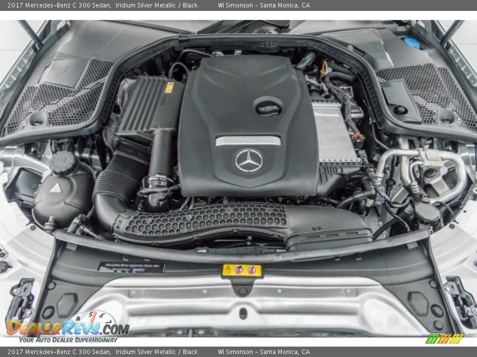 2017 Mercedes-Benz C 300 Sedan Iridium Silver Metallic / Black Photo #8
