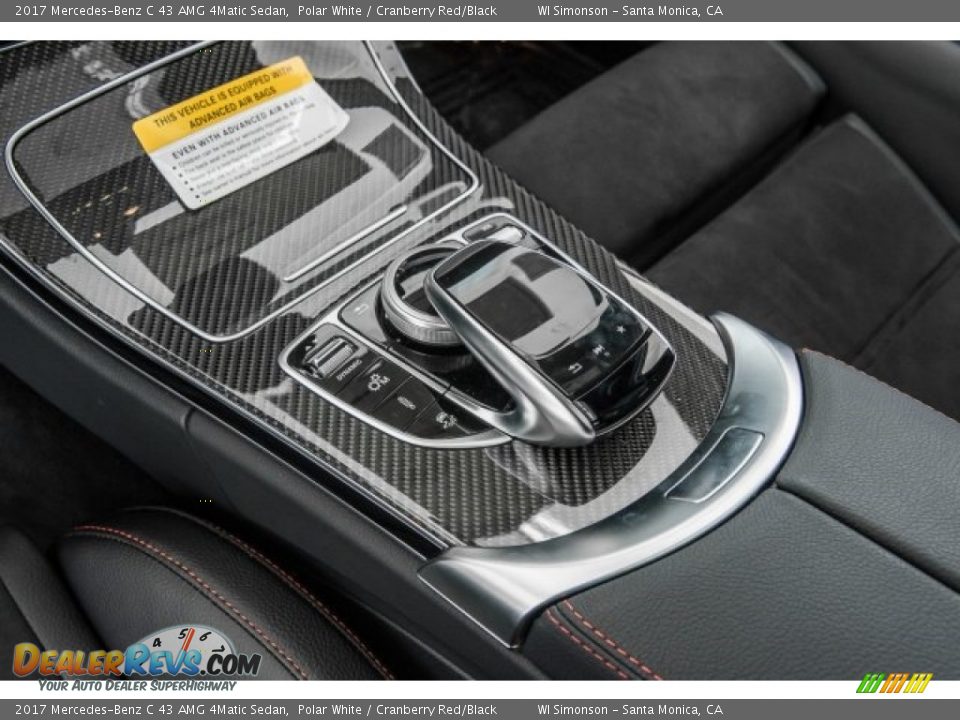 2017 Mercedes-Benz C 43 AMG 4Matic Sedan Polar White / Cranberry Red/Black Photo #7