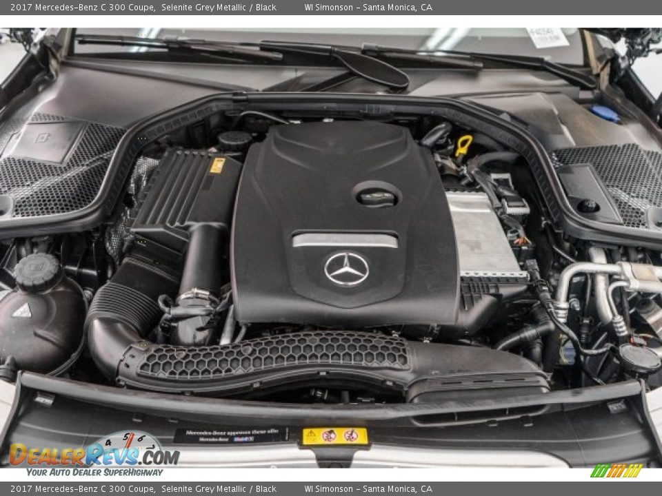 2017 Mercedes-Benz C 300 Coupe Selenite Grey Metallic / Black Photo #8