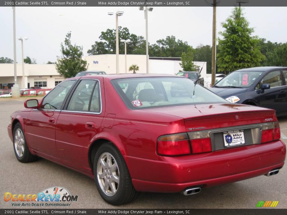 2001 Cadillac Seville STS Crimson Red / Shale Photo #3