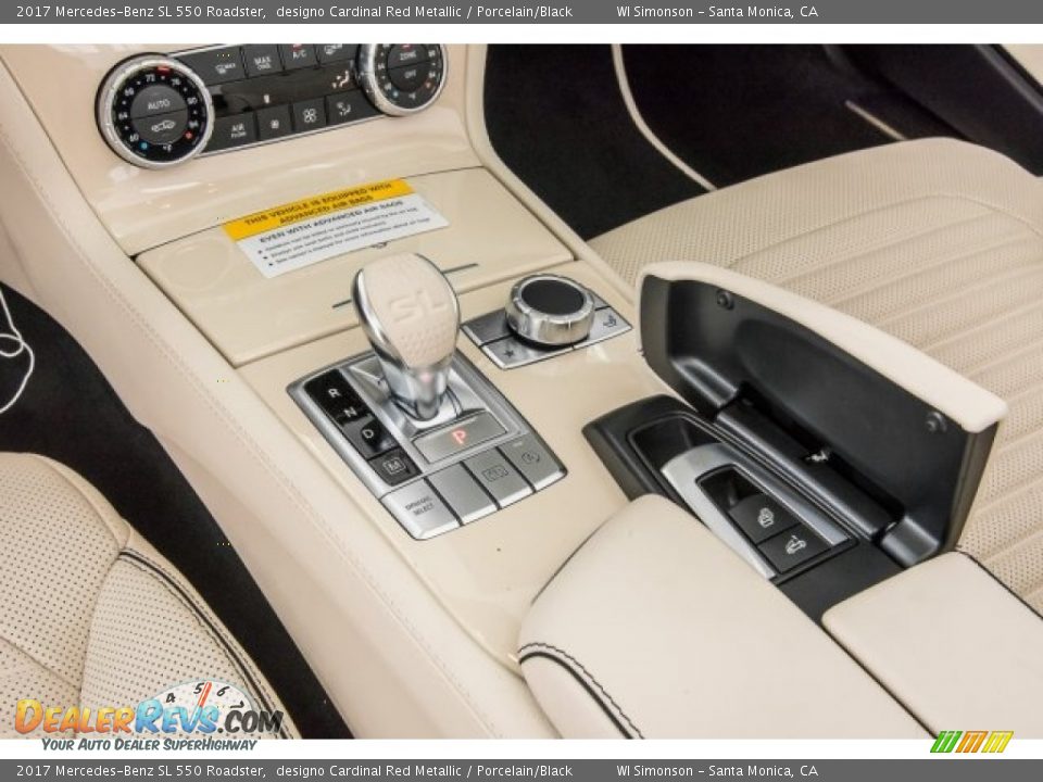 2017 Mercedes-Benz SL 550 Roadster designo Cardinal Red Metallic / Porcelain/Black Photo #7