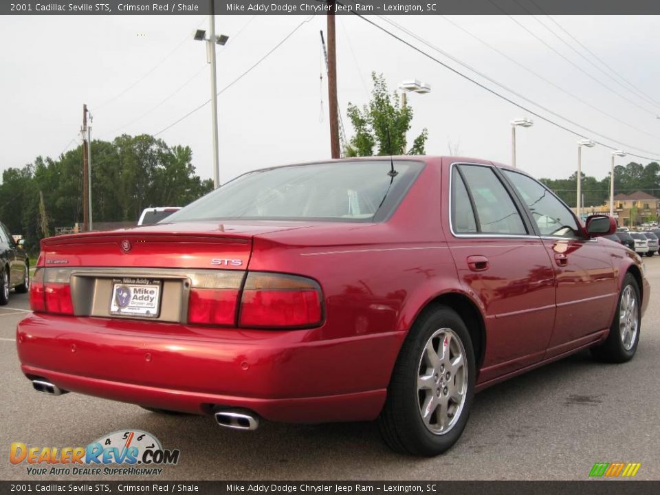 2001 Cadillac Seville STS Crimson Red / Shale Photo #5