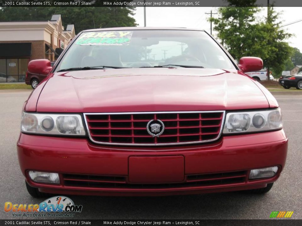 2001 Cadillac Seville STS Crimson Red / Shale Photo #7