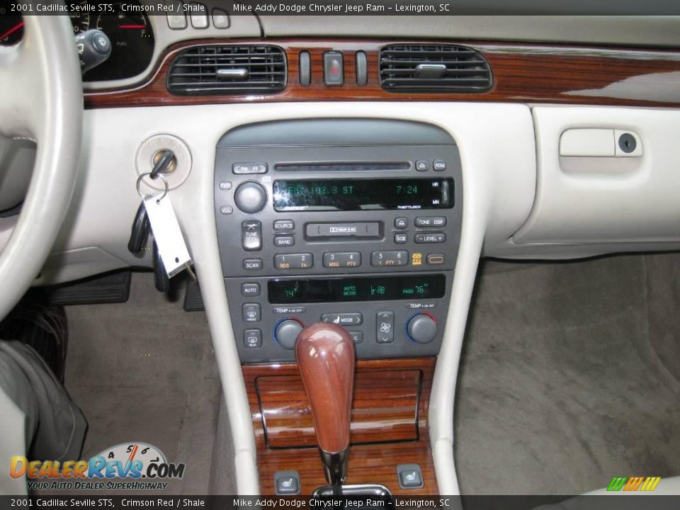 2001 Cadillac Seville STS Crimson Red / Shale Photo #14