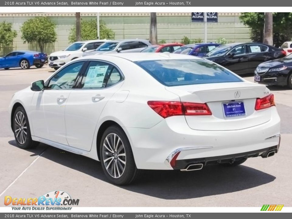 2018 Acura TLX V6 Advance Sedan Bellanova White Pearl / Ebony Photo #5