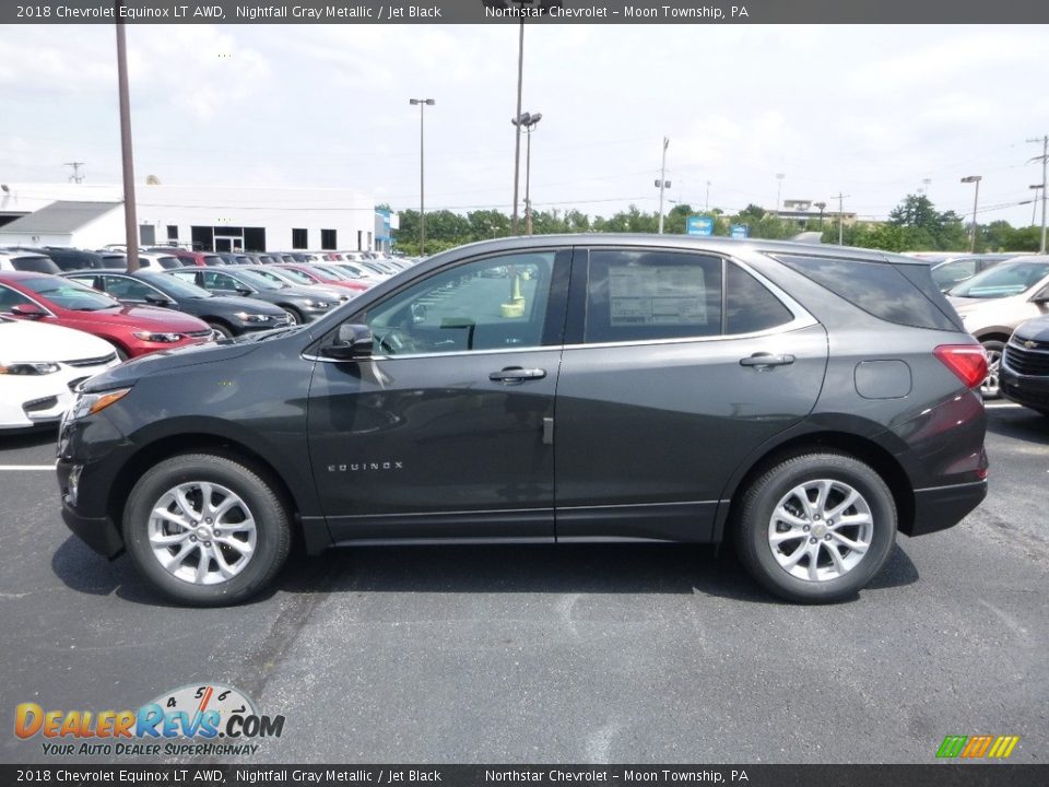 2018 Chevrolet Equinox LT AWD Nightfall Gray Metallic / Jet Black Photo #2