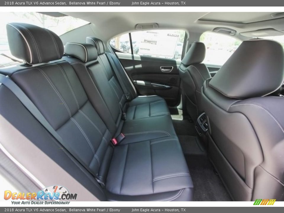 2018 Acura TLX V6 Advance Sedan Bellanova White Pearl / Ebony Photo #20