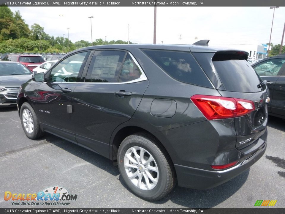 2018 Chevrolet Equinox LT AWD Nightfall Gray Metallic / Jet Black Photo #3