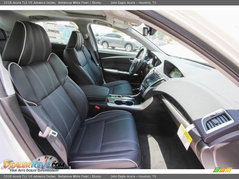 2018 Acura TLX V6 Advance Sedan Bellanova White Pearl / Ebony Photo #22