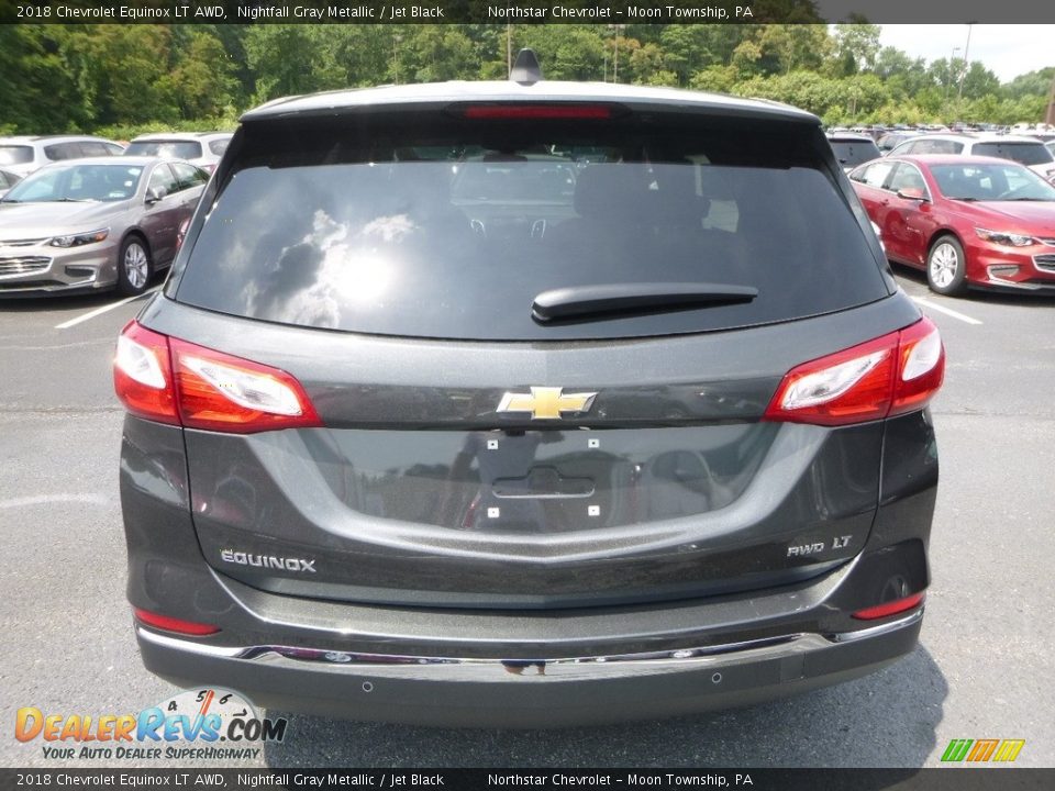 2018 Chevrolet Equinox LT AWD Nightfall Gray Metallic / Jet Black Photo #4