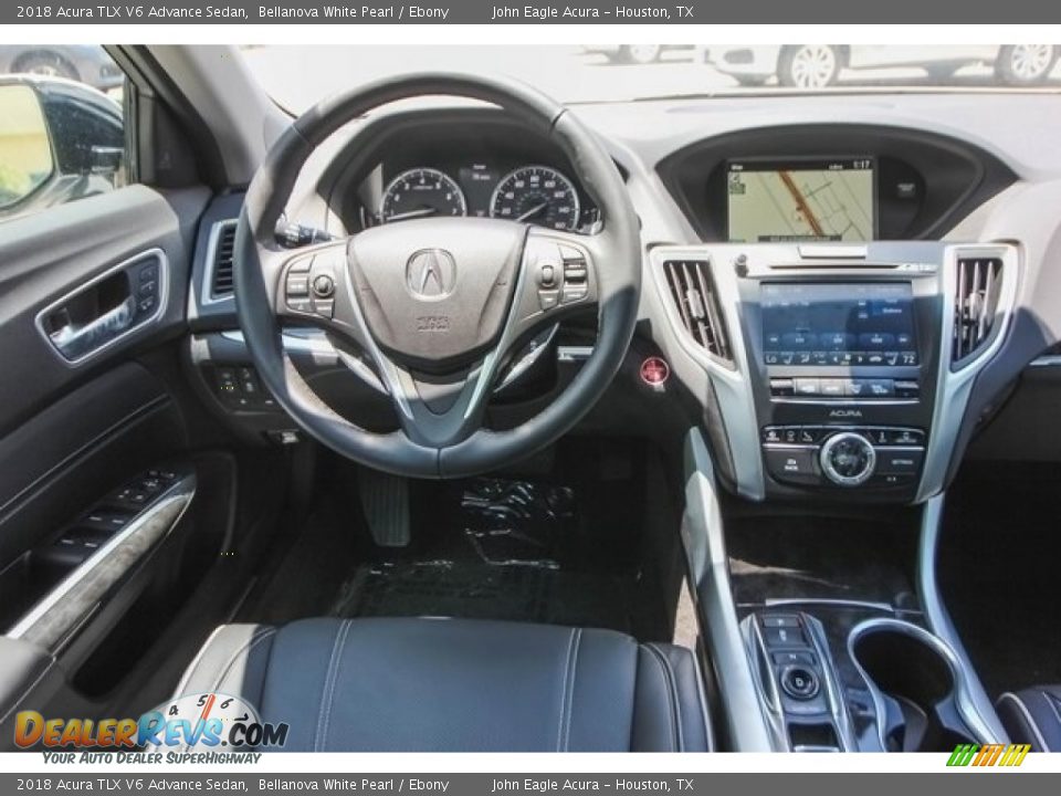 2018 Acura TLX V6 Advance Sedan Bellanova White Pearl / Ebony Photo #24