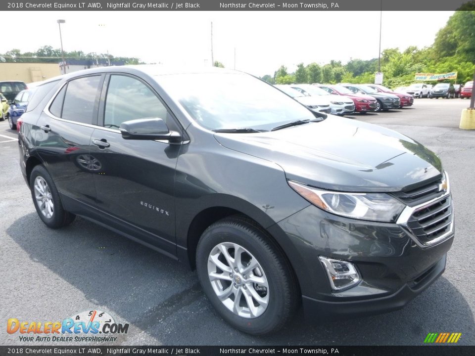 2018 Chevrolet Equinox LT AWD Nightfall Gray Metallic / Jet Black Photo #7