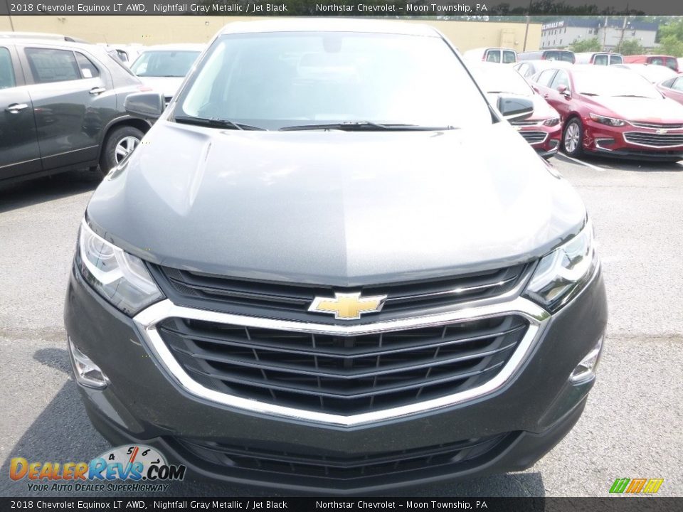 2018 Chevrolet Equinox LT AWD Nightfall Gray Metallic / Jet Black Photo #8