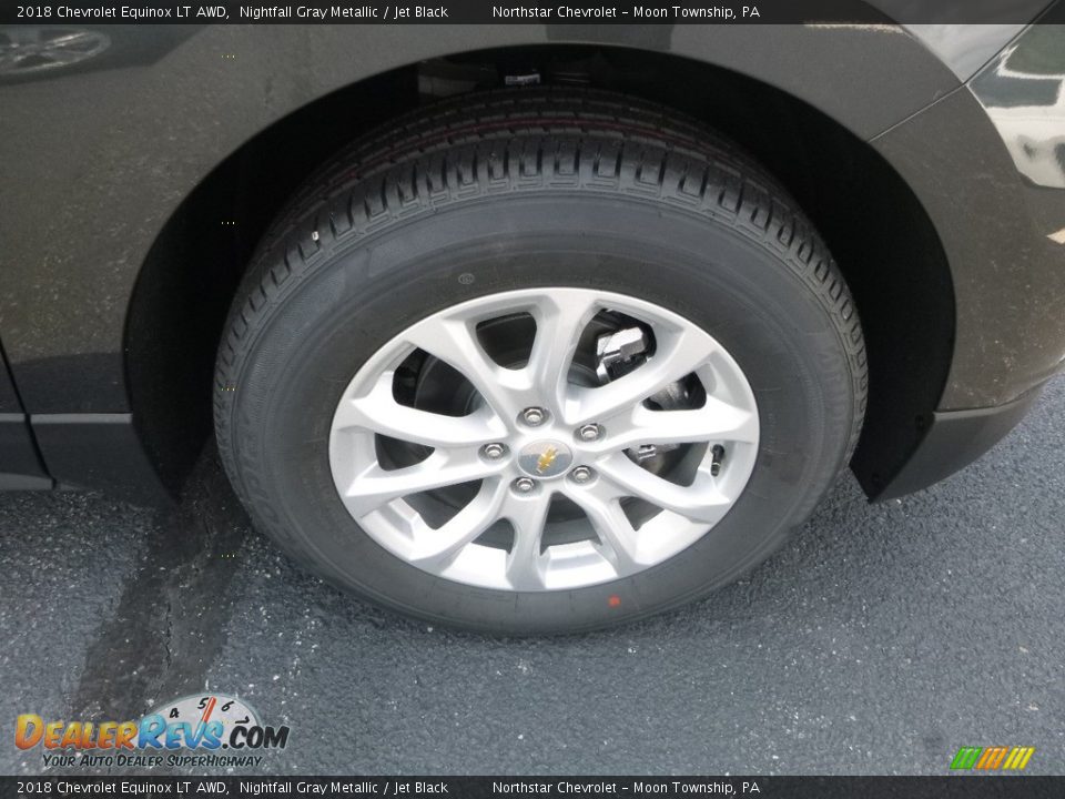 2018 Chevrolet Equinox LT AWD Nightfall Gray Metallic / Jet Black Photo #9