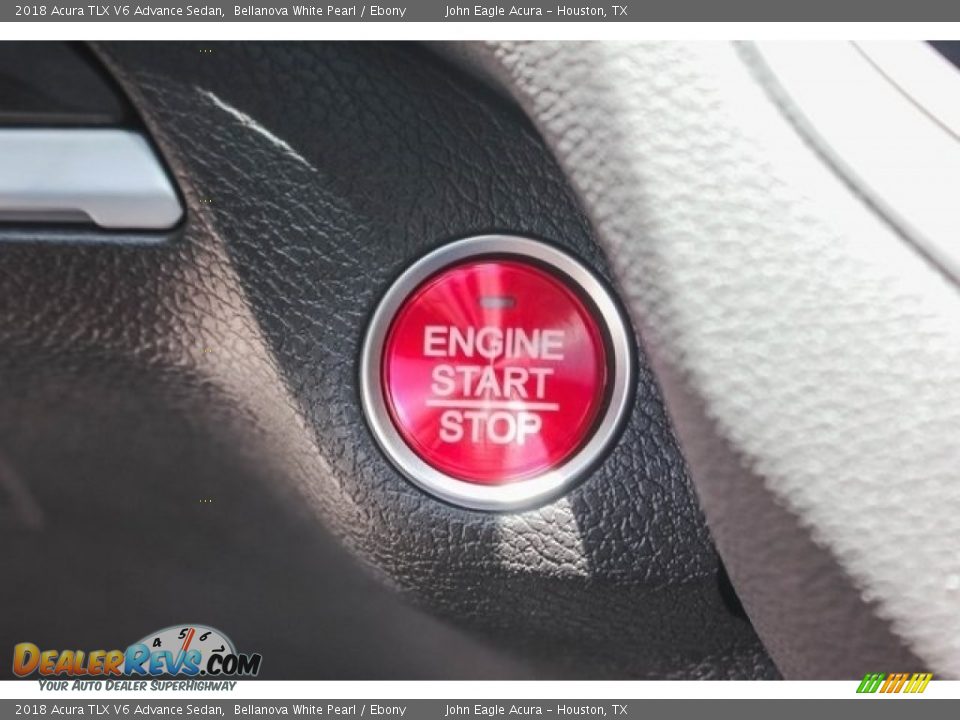 2018 Acura TLX V6 Advance Sedan Bellanova White Pearl / Ebony Photo #34