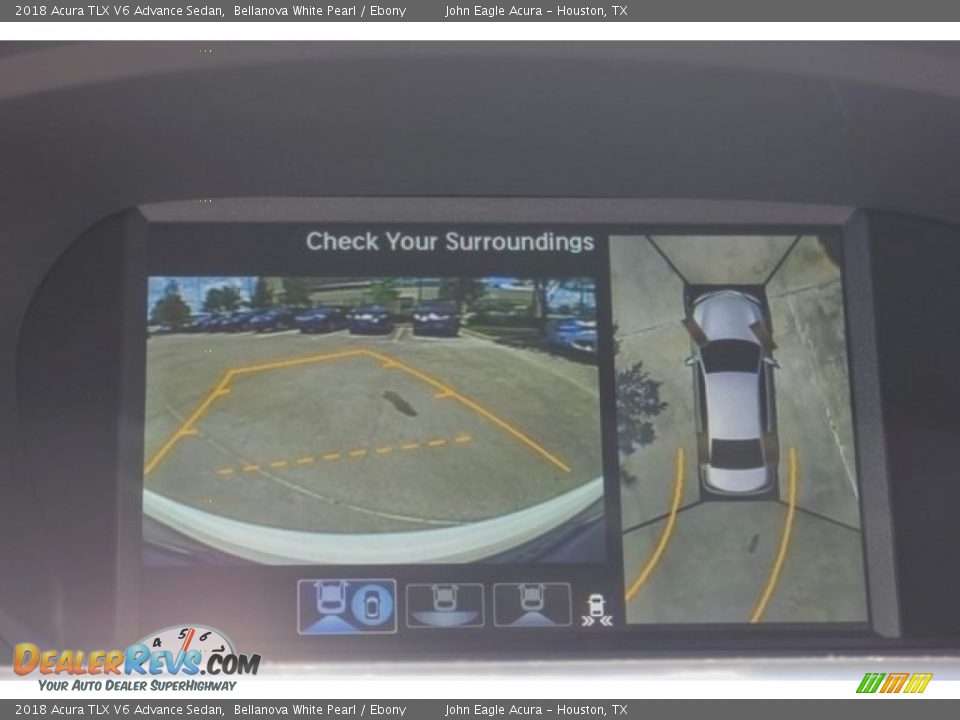 2018 Acura TLX V6 Advance Sedan Bellanova White Pearl / Ebony Photo #35
