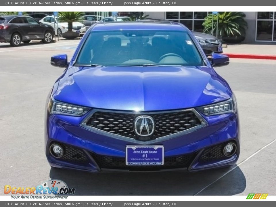 2018 Acura TLX V6 A-Spec Sedan Still Night Blue Pearl / Ebony Photo #2