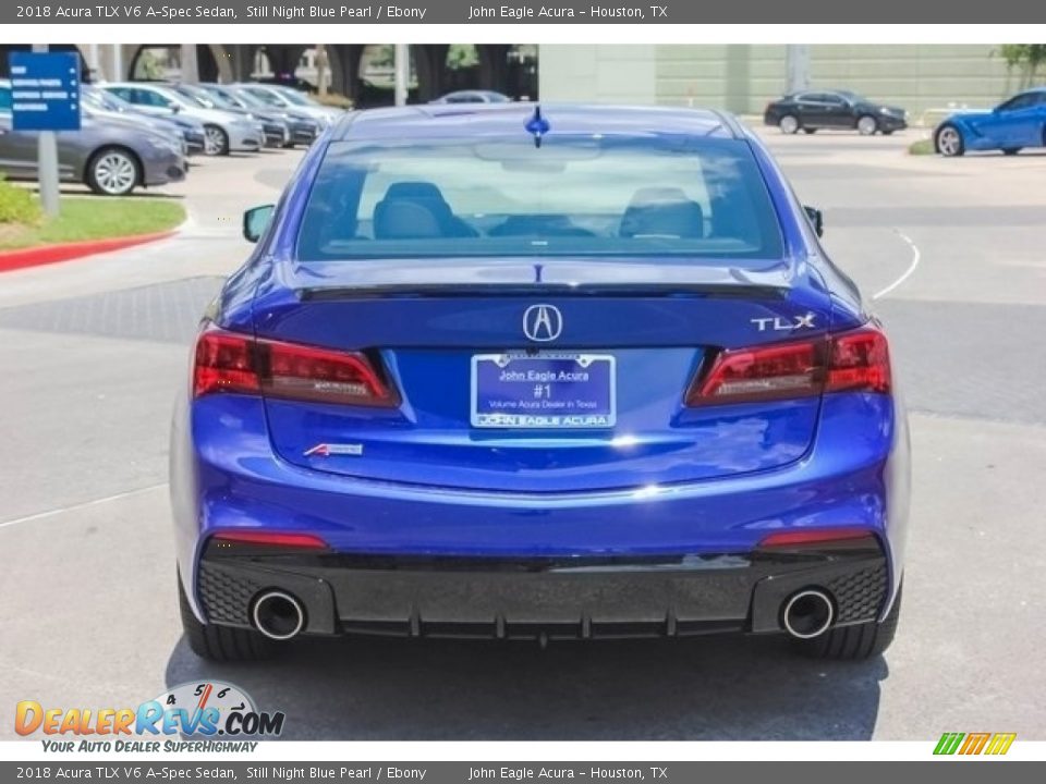 2018 Acura TLX V6 A-Spec Sedan Still Night Blue Pearl / Ebony Photo #6