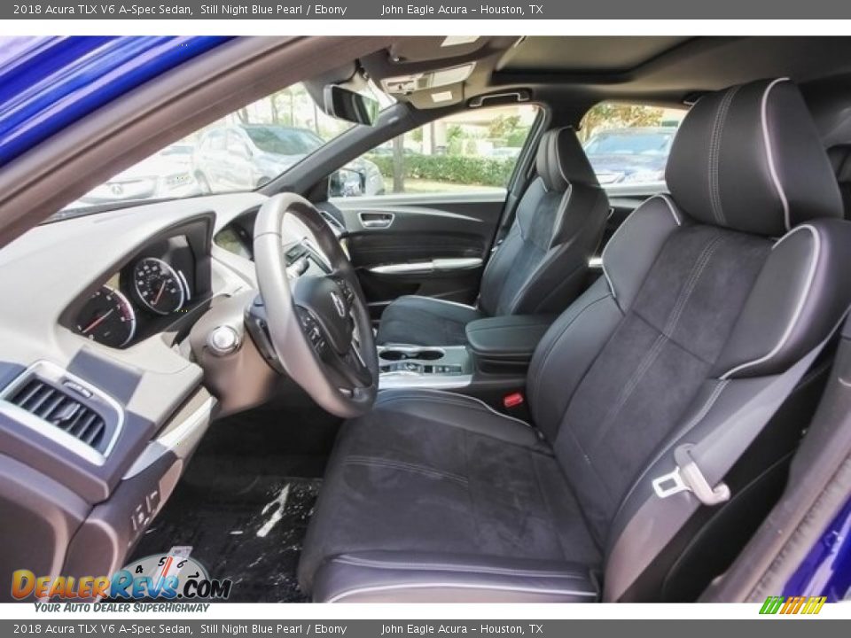 2018 Acura TLX V6 A-Spec Sedan Still Night Blue Pearl / Ebony Photo #15