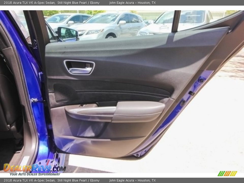 2018 Acura TLX V6 A-Spec Sedan Still Night Blue Pearl / Ebony Photo #19