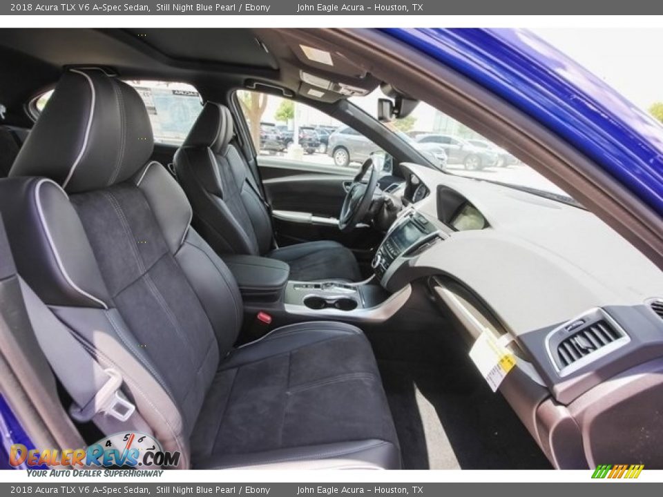 2018 Acura TLX V6 A-Spec Sedan Still Night Blue Pearl / Ebony Photo #22