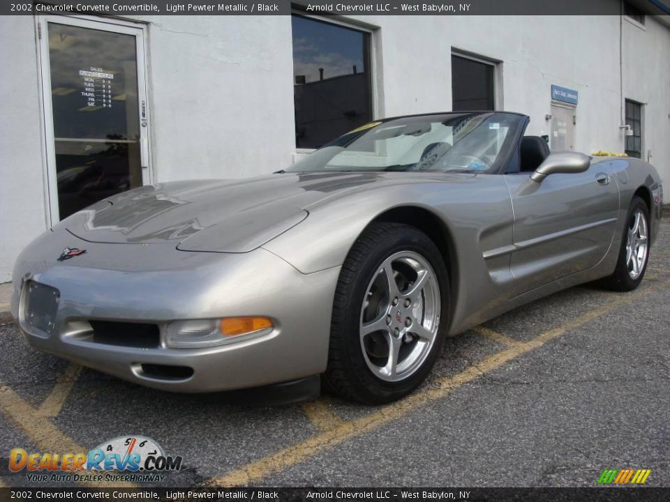 2002 Chevrolet Corvette Convertible Light Pewter Metallic / Black Photo #1