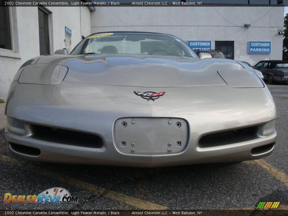 2002 Chevrolet Corvette Convertible Light Pewter Metallic / Black Photo #2