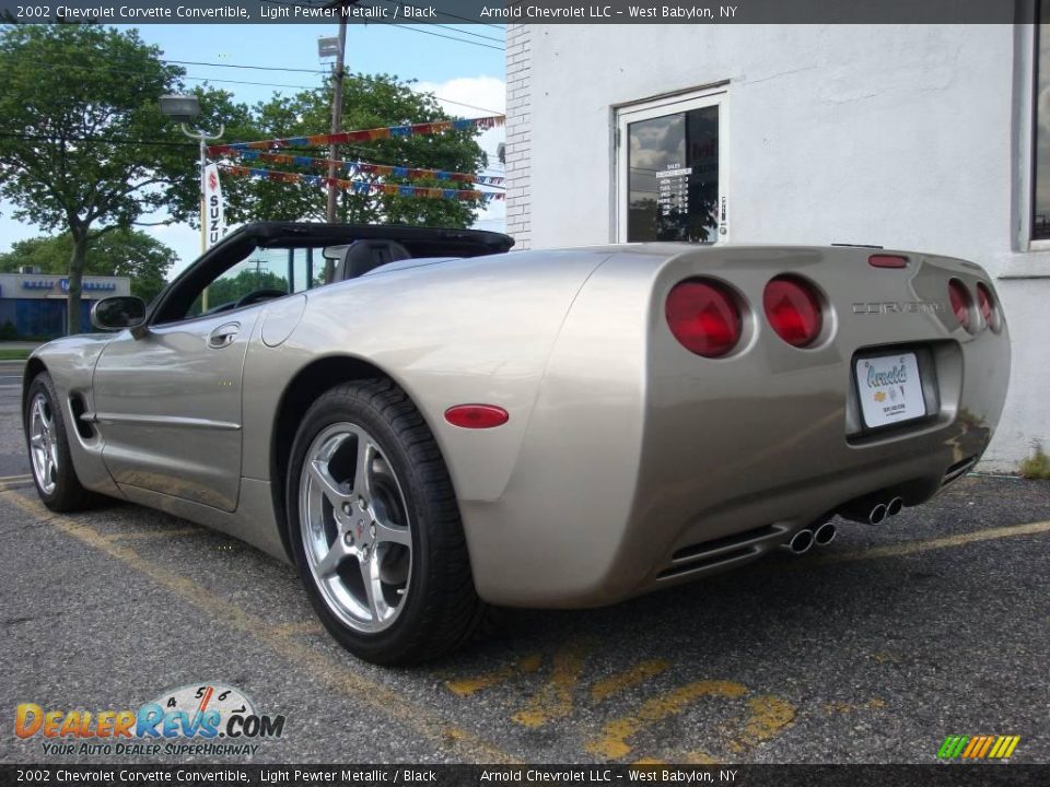 2002 Chevrolet Corvette Convertible Light Pewter Metallic / Black Photo #4
