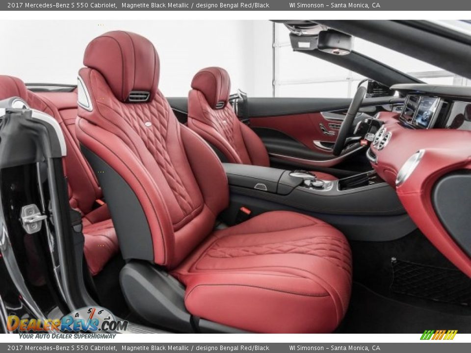 designo Bengal Red/Black Interior - 2017 Mercedes-Benz S 550 Cabriolet Photo #2