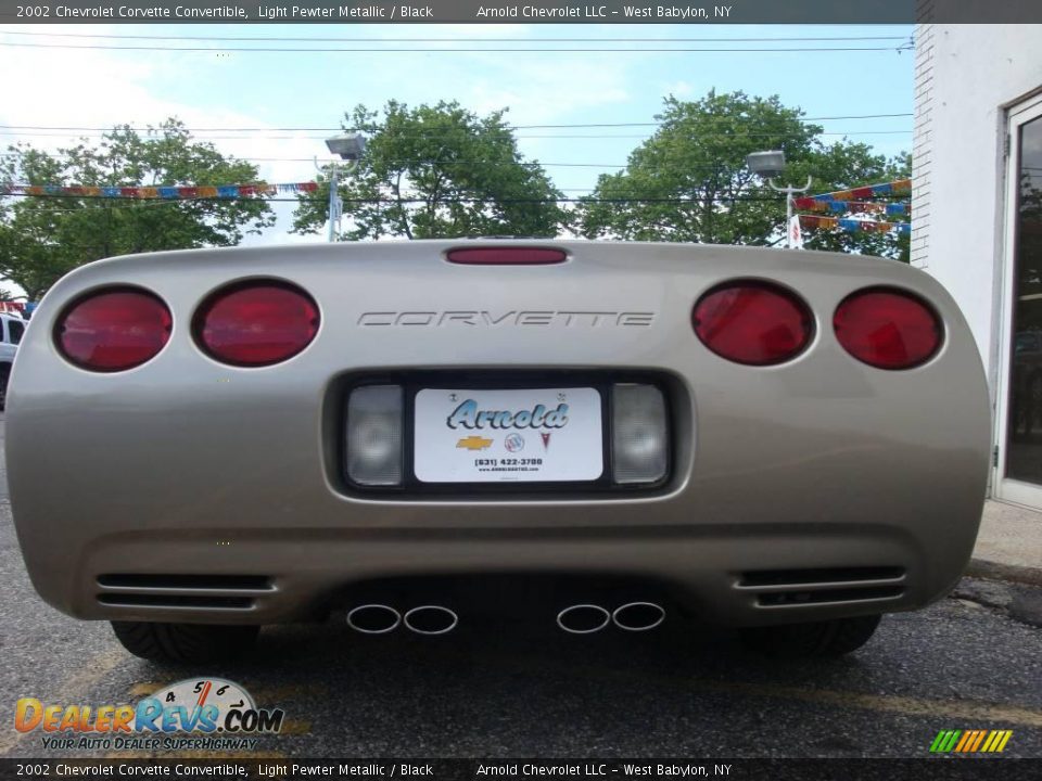 2002 Chevrolet Corvette Convertible Light Pewter Metallic / Black Photo #5