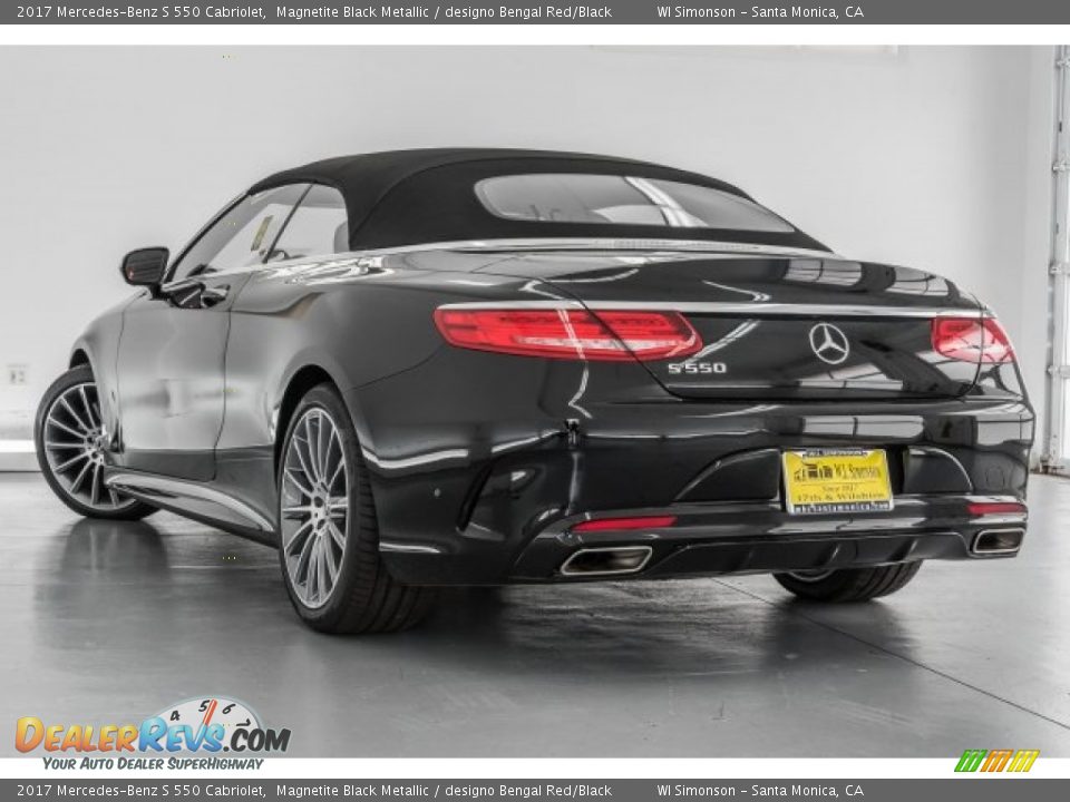 2017 Mercedes-Benz S 550 Cabriolet Magnetite Black Metallic / designo Bengal Red/Black Photo #3