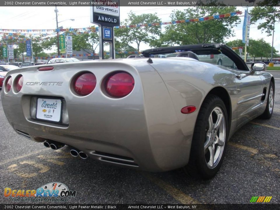 2002 Chevrolet Corvette Convertible Light Pewter Metallic / Black Photo #6