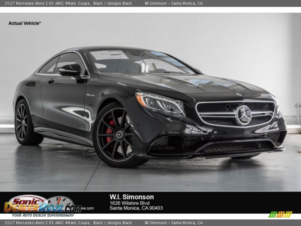 2017 Mercedes-Benz S 63 AMG 4Matic Coupe Black / designo Black Photo #1