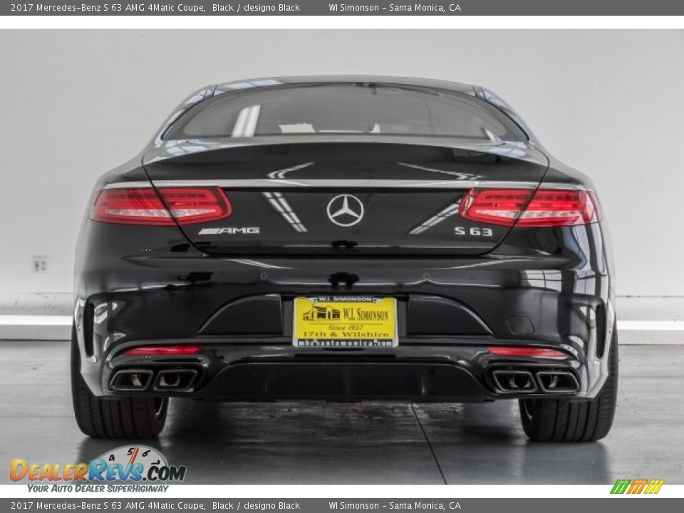 2017 Mercedes-Benz S 63 AMG 4Matic Coupe Black / designo Black Photo #3