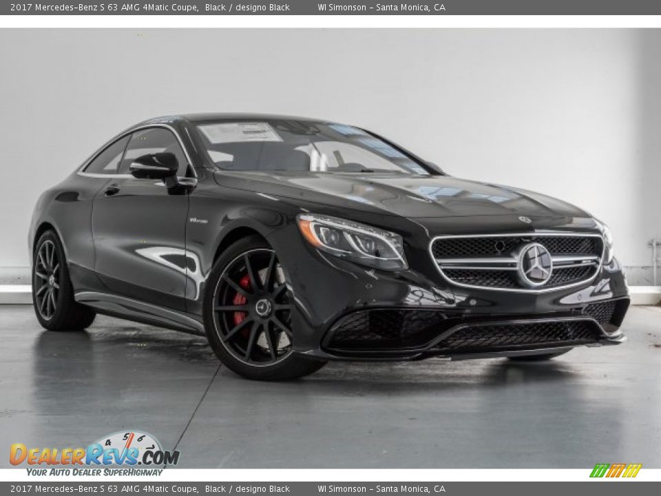 2017 Mercedes-Benz S 63 AMG 4Matic Coupe Black / designo Black Photo #12