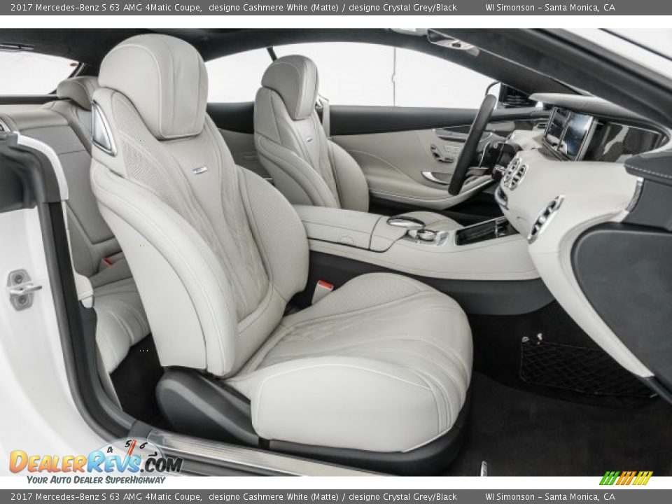 designo Crystal Grey/Black Interior - 2017 Mercedes-Benz S 63 AMG 4Matic Coupe Photo #6