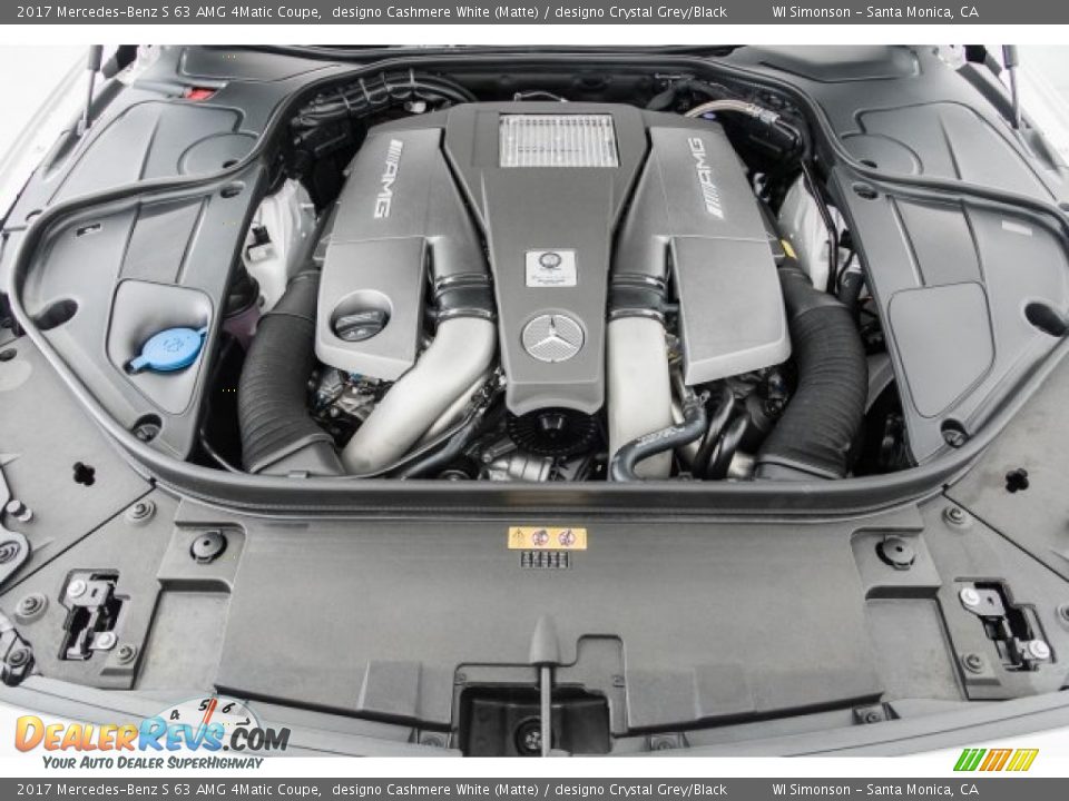 2017 Mercedes-Benz S 63 AMG 4Matic Coupe 5.5 Liter AMG biturbo DOHC 32-Valve VVT V8 Engine Photo #9