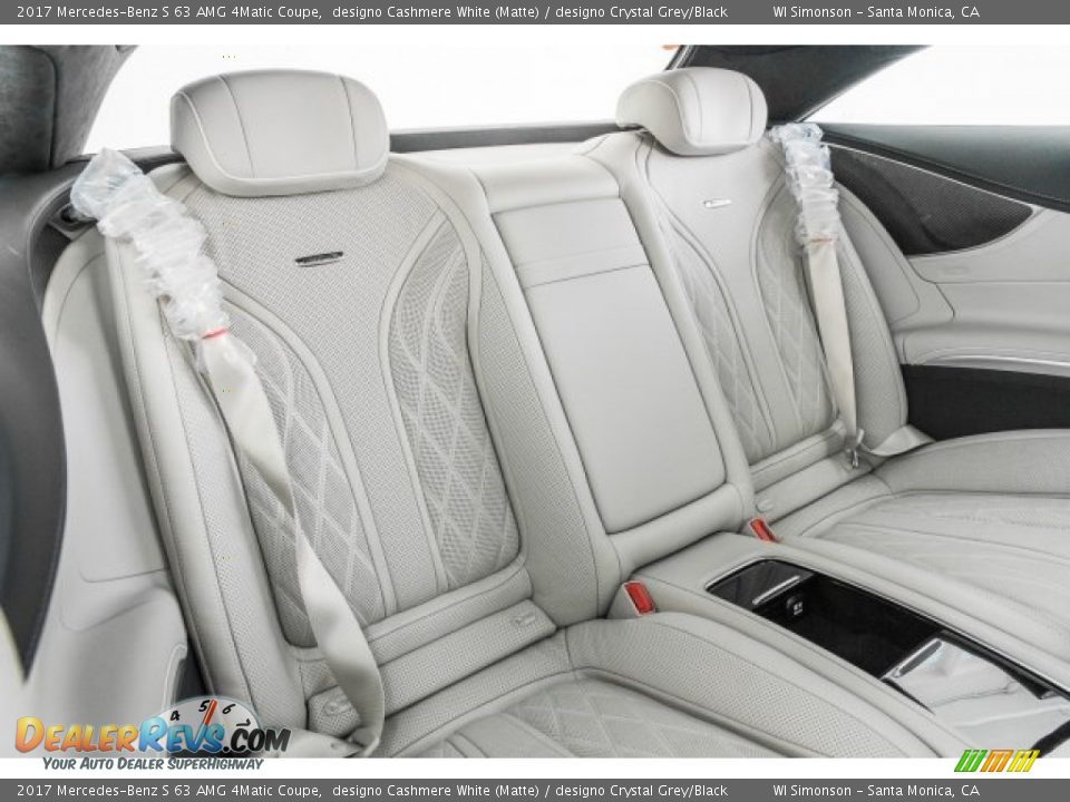 Rear Seat of 2017 Mercedes-Benz S 63 AMG 4Matic Coupe Photo #14