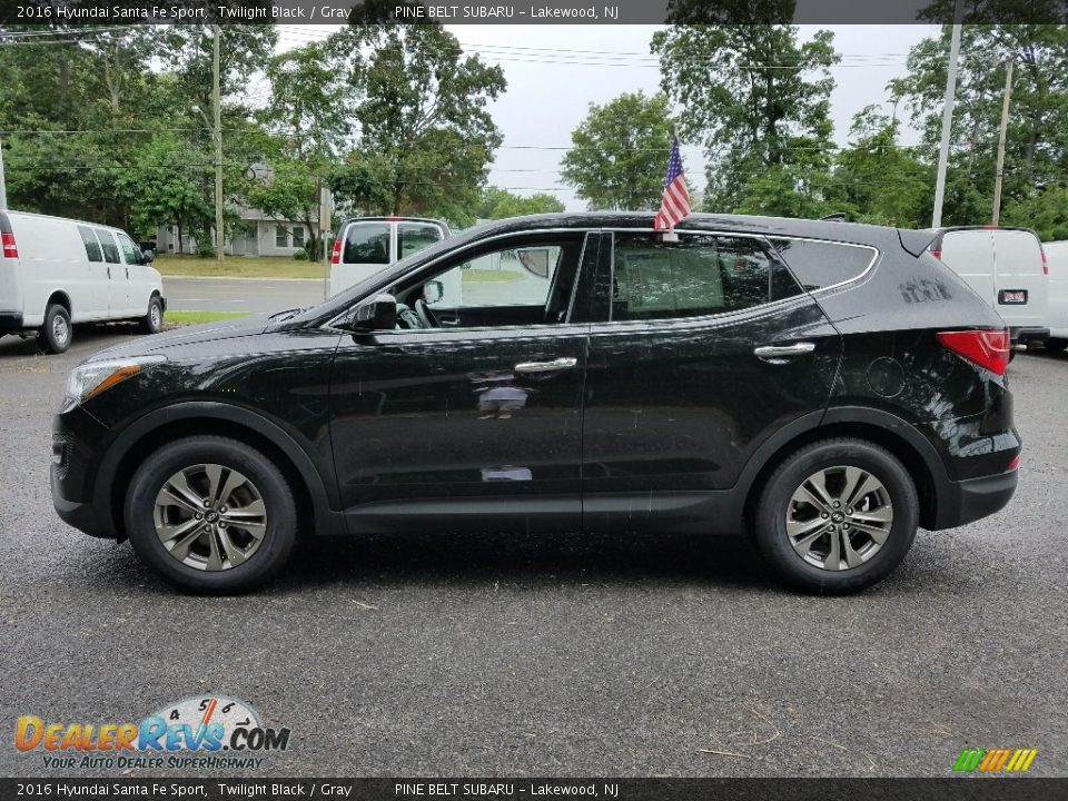 2016 Hyundai Santa Fe Sport Twilight Black / Gray Photo #4
