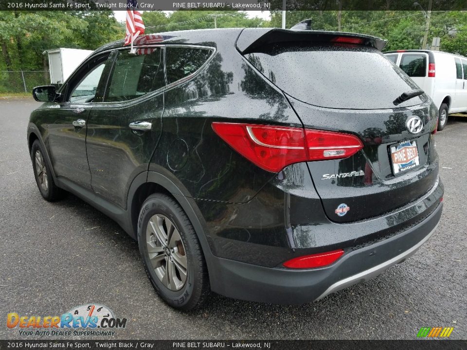 2016 Hyundai Santa Fe Sport Twilight Black / Gray Photo #5