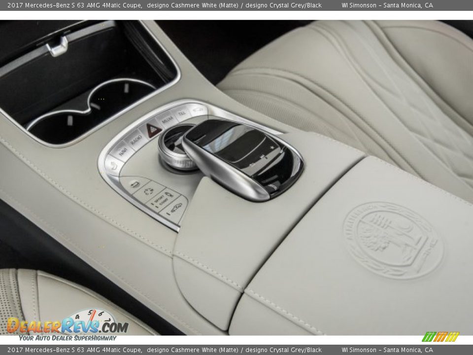 2017 Mercedes-Benz S 63 AMG 4Matic Coupe designo Cashmere White (Matte) / designo Crystal Grey/Black Photo #21
