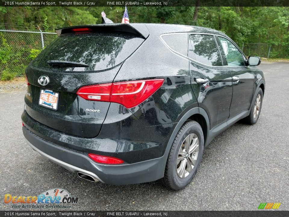 2016 Hyundai Santa Fe Sport Twilight Black / Gray Photo #7