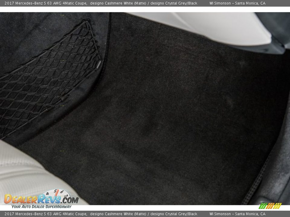 2017 Mercedes-Benz S 63 AMG 4Matic Coupe designo Cashmere White (Matte) / designo Crystal Grey/Black Photo #28