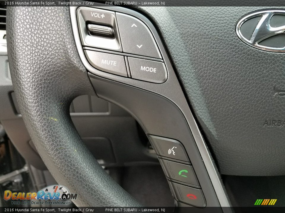 2016 Hyundai Santa Fe Sport Twilight Black / Gray Photo #19