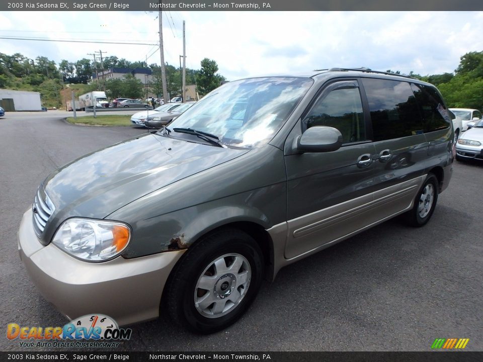 2003 Kia Sedona EX Sage Green / Beige Photo #1