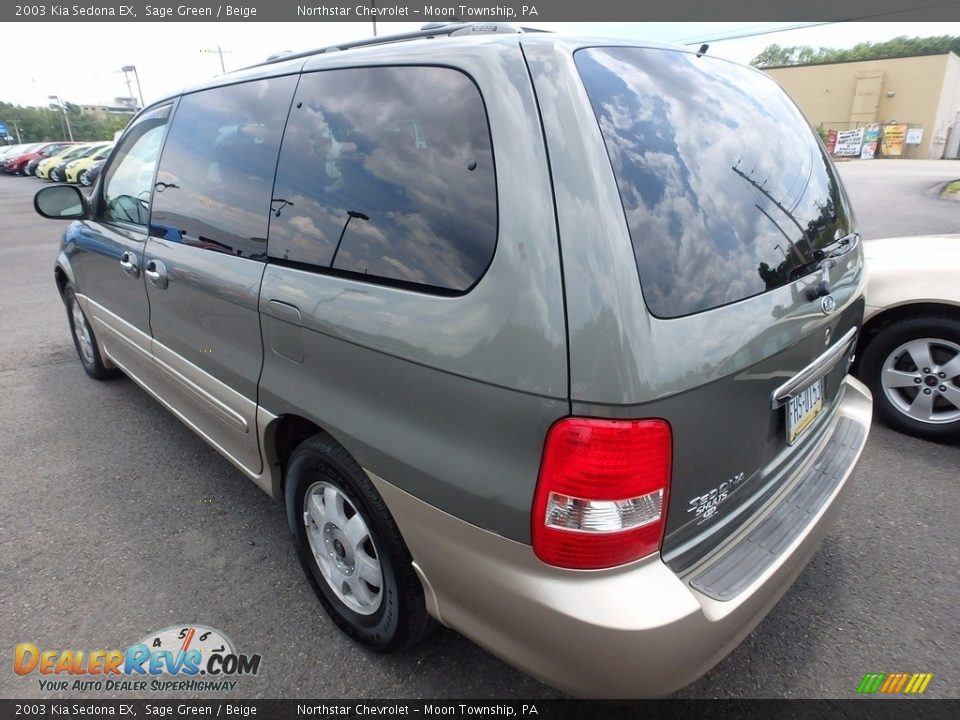 2003 Kia Sedona EX Sage Green / Beige Photo #2